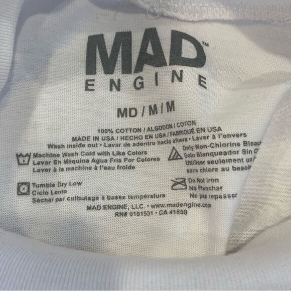 Urban Outfitters Mad Engine Graphic Long Sleeve Top Size Medium - Picture 8 of 9